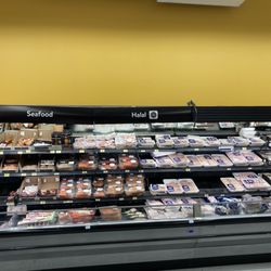 Walmart Supercentre - Puzzled to see so little of options for seafood but nice to see space for halal options