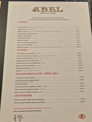 Menu photo 7 Café Comptoir Abel Lyon, 69