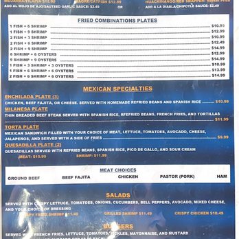 El Sinaloense Seafood & Bar - Menu - Seafood Near Me - Baytown, Texas El Sinaloense Seafood & Bar - Menu - Seafood Near Me - Baytown, Texas