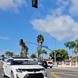 Driving the ride after it's been aligned, outside of Ricky's auto repair!!