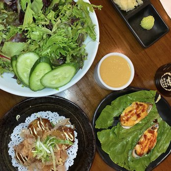 EAT'S SUSHI - Salad TAKO YAKI BAKED GREEN MUSSEL(2PCS) - Sushi Bars Near Me - Costa Mesa, California EAT'S SUSHI - Salad TAKO YAKI BAKED GREEN MUSSEL(2PCS) - Sushi Bars Near Me - Costa Mesa, California