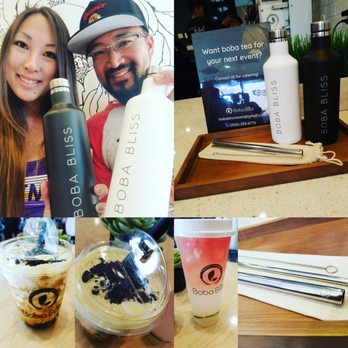 Boba Bliss - Spent a little to support local business.  These bottles are nice I will use mine this week at work! - Bubble Tea Near Me - Dublin, California