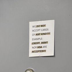 Gaston Larry H - No Credit Card Sign