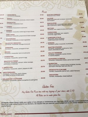 Menu photo 1 La Pappardella London, XGL