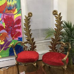 S & S Auction  - Sunflower chairs I bought at auction 2 weeks ago. Love