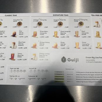 Guiji - Menu 4/7/26 - Bubble Tea Near Me - San Gabriel, California