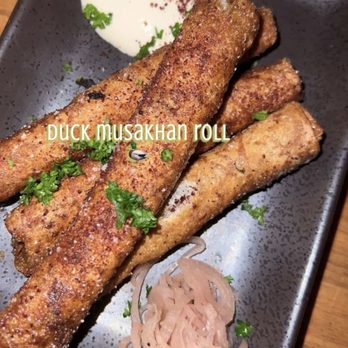 Moona - Musakhan Duck rolls - Mediterranean Near Me - Cambridge, Massachusetts