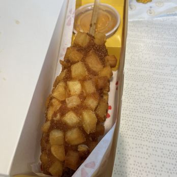 Mochinut Fishers - Half half coated with potato. - Bubble Tea Near Me - Fishers, Indiana