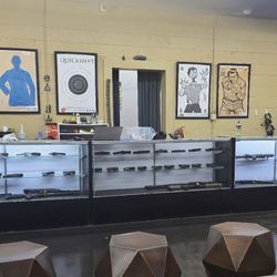 Front lobby. They have a nice selection of weapons for rental.