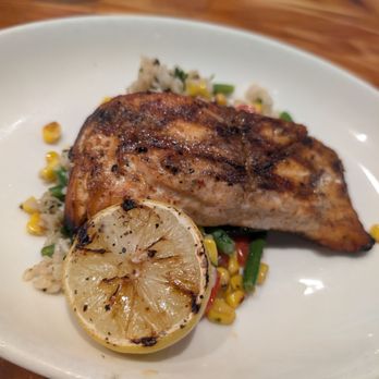 Twin Peaks - Char grilled Salmon. - New American Near Me - Tempe, Arizona Twin Peaks - Char grilled Salmon. - New American Near Me - Tempe, Arizona