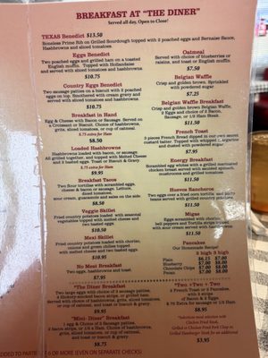 Menu photo 2 Division Street Diner Arlington, TX