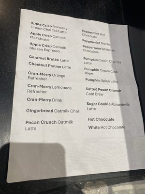 Menu photo 1 Starbucks Honolulu, HI
