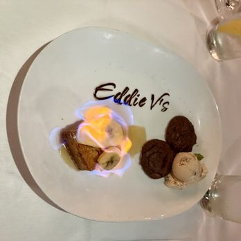 Eddie V's Prime Seafood - Bananas Foster Butter Cake - Seafood Near Me - San Antonio, Texas Eddie V's Prime Seafood - Bananas Foster Butter Cake - Seafood Near Me - San Antonio, Texas