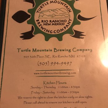 Turtle Mountain Brewing - South - 4 pages of food items. Gordon Ramsey would not approve! - New American Near Me - Rio Rancho, New Mexico Turtle Mountain Brewing - South - 4 pages of food items. Gordon Ramsey would not approve! - New American Near Me - Rio Rancho, New Mexico