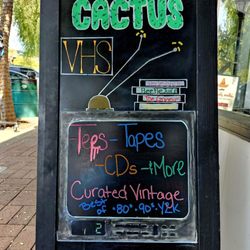 Cactus VHS - Sandwich sign.