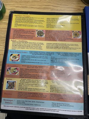 Menu photo 1 Angel Las Delicias Restaurant Laurel, MD
