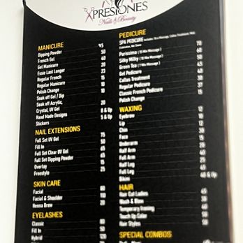 Xpresiones Nails Salon - price list - Nail Salons Near Me - West Orange, New Jersey Xpresiones Nails Salon - price list - Nail Salons Near Me - West Orange, New Jersey