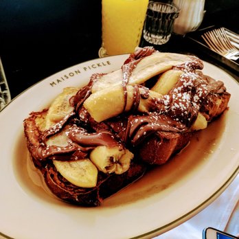 Maison Pickle - Banana Nutella french toast - Cocktail Bars Near Me - New York, New York Maison Pickle - Banana Nutella french toast - Cocktail Bars Near Me - New York, New York