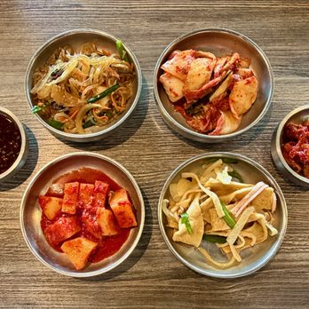 Woomiok - complimentary side dishes - Korean Near Me - San Diego, California Woomiok - complimentary side dishes - Korean Near Me - San Diego, California