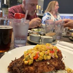 Alaina's Ale House - Coconut Encrusted Grouper with Mango Chutney