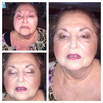 Beauty Mark - Color correction/cover up (red); warm pallet, neutral eye and bolder, berry lip - Makeup Artists Near Me