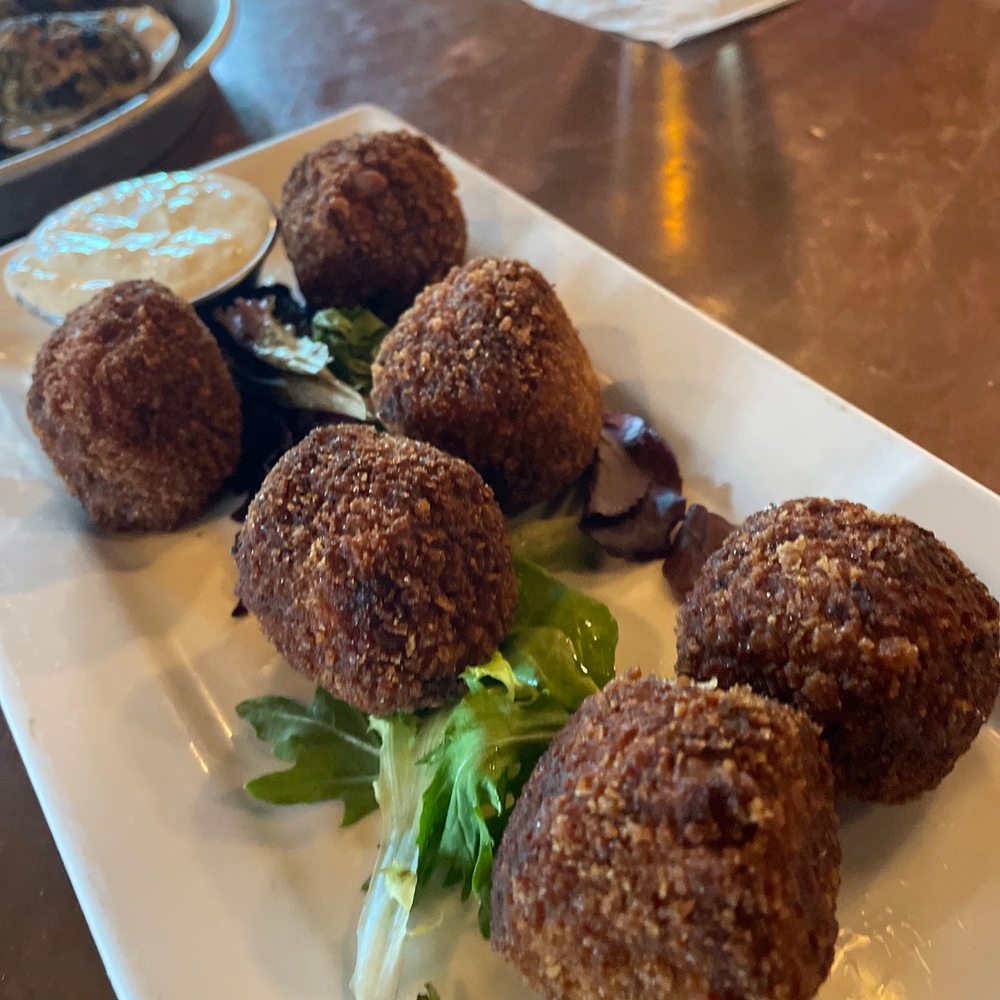Half Shell Oyster House - Boudin Balls. - Seafood Near Me - Biloxi, Mississippi Half Shell Oyster House - Boudin Balls. - Seafood Near Me - Biloxi, Mississippi