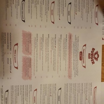 Burger Bar - Menu - Food Near Me - Prague, Puerto Rico Burger Bar - Menu - Food Near Me - Prague, Puerto Rico