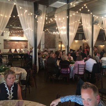 The Cotton Mill Event Venue - The reception held 210 guests seated with plenty of room. - Venues & Event Spaces Near Me - Jefferson, Georgia