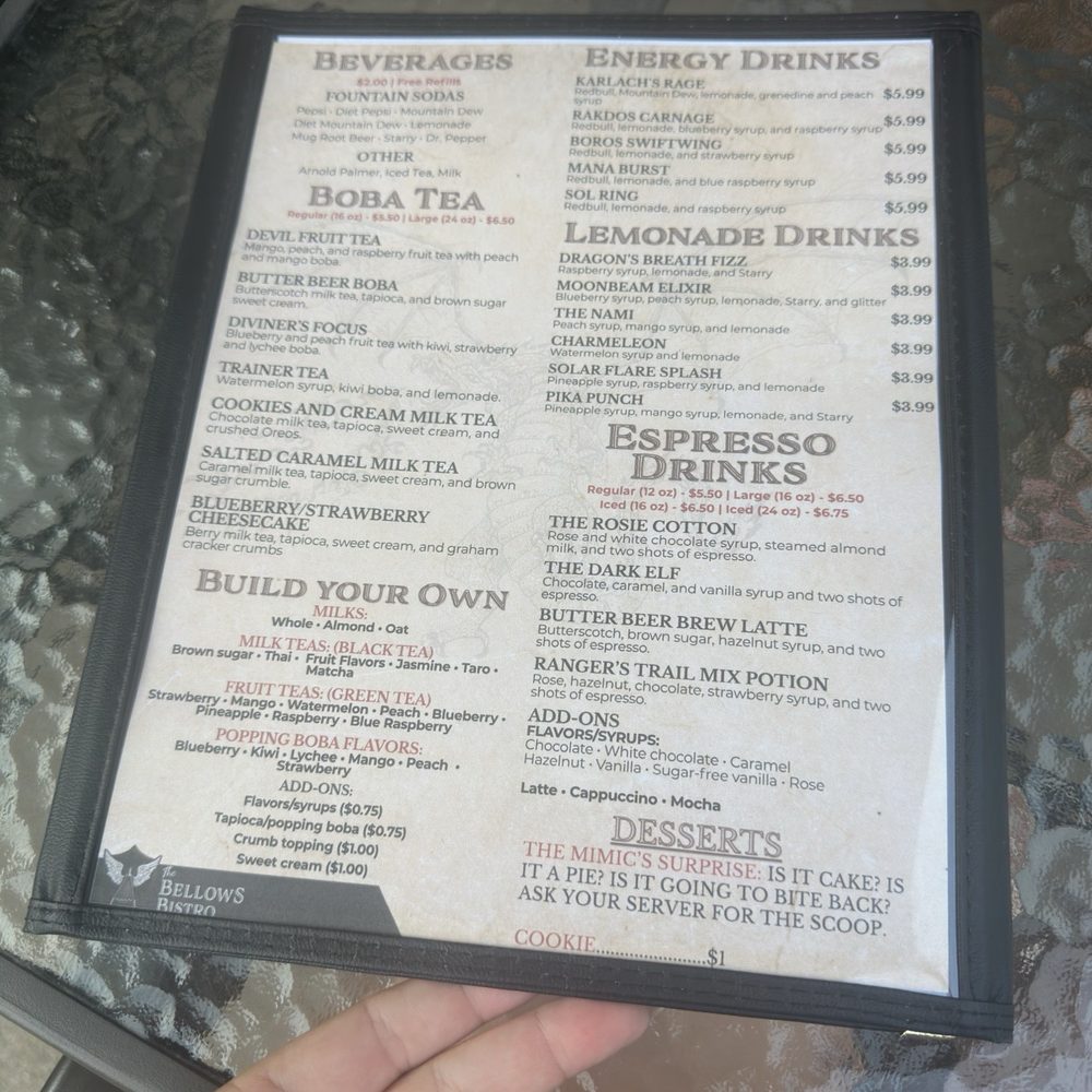 The Bellows Bistro - Menu - Bubble Tea Near Me - Chaska, Minnesota The Bellows Bistro - Menu - Bubble Tea Near Me - Chaska, Minnesota