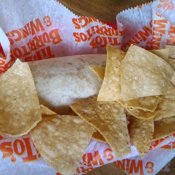 Tito's Burritos & Wings - Summit - Maui Wowie burrito with chips - Tex-Mex Near Me - Summit, New Jersey Tito's Burritos & Wings - Summit - Maui Wowie burrito with chips - Tex-Mex Near Me - Summit, New Jersey