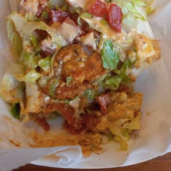 Basco Grill - Shrimp Po Boy loaded with shrimp - Salad Near Me - Eastham, Massachusetts