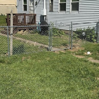 Coehick Home Solutions - Chain link fencing done in back yard - Fences & Gates Near Me Coehick Home Solutions - Chain link fencing done in back yard - Fences & Gates Near Me