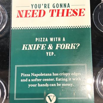 V Pizza - Plate and Utensil Station - Pizza Near Me - Orlando, Florida V Pizza - Plate and Utensil Station - Pizza Near Me - Orlando, Florida