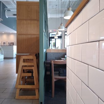 Panera Bread - Nice wall tile, high chair for kiddos. - Salad Near Me - Lake Worth, Texas Panera Bread - Nice wall tile, high chair for kiddos. - Salad Near Me - Lake Worth, Texas