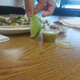 This is what you pay $1.50 for...the Lime itself is bigger than the container, salsa cost more than the tacos itself! This is what you pay $1.50 for...the Lime itself is bigger than the container, salsa cost more than the tacos itself!