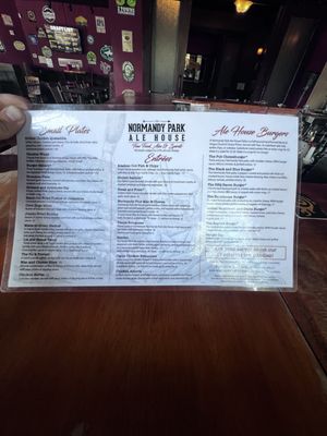 Menu photo 1 Normandy Park Ale House Normandy Park, WA Menu photo 1 Normandy Park Ale House Normandy Park, WA