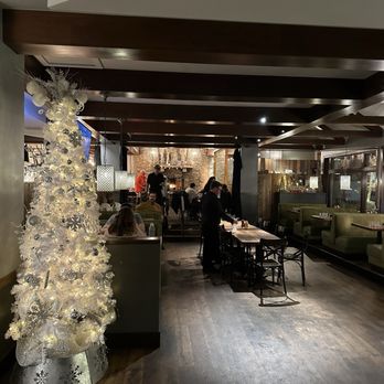 Montezuma Roadhouse - a christmas tree in the lobby - Steakhouses Near Me - Keystone, Colorado
