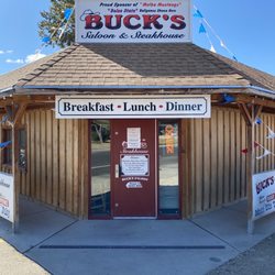 Buck's Saloon & Steakhouse - The entrance.