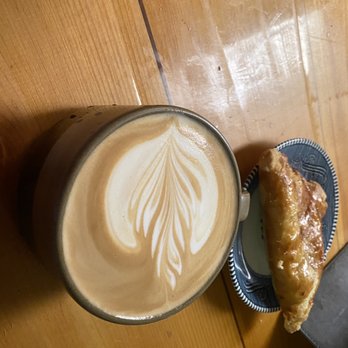 Dog Bar Jim - latte + turnover - Coffee & Tea Near Me - Brunswick, Maine