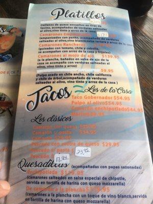 Menu photo 8 Marisco Mi Jacalito Rosarito, BCN Menu photo 8 Marisco Mi Jacalito Rosarito, BCN