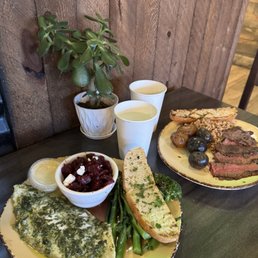 Roasted Barramundi Seabass & Grilled Grass Fed Steak Roasted Barramundi Seabass & Grilled Grass Fed Steak