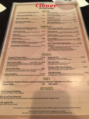 Menu photo 8 The Clover Irish Pub Miami, FL Menu photo 8 The Clover Irish Pub Miami, FL