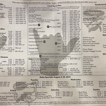 Zippy's Kahala - Dine-in menu - Diners Near Me - Honolulu, Hawaii Zippy's Kahala - Dine-in menu - Diners Near Me - Honolulu, Hawaii