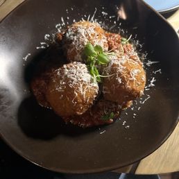 Short rib risotto balls