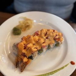 Samurai Blue Sushi & Sake Bar - Mexican roll with spicy tuna on top
