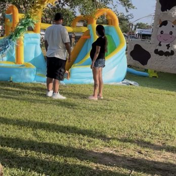 Macoco’s Bounce House Rentals - water slide set up - Bounce House Rentals Near Me
