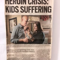 Clearing Paths Therapeutic Services - Newspaper Clippings around inside the center.