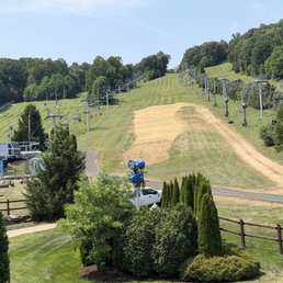 Ski slopes in July.