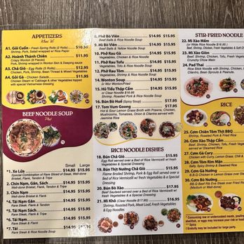 Pho 777 - Menu - Vietnamese Near Me - Reno, Nevada