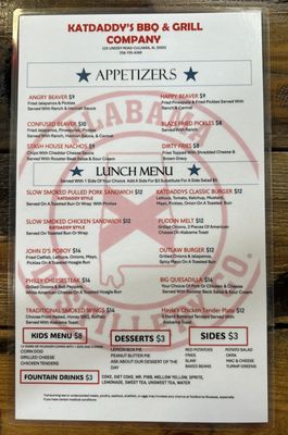 Menu photo 1 The Stash House Cullman, AL